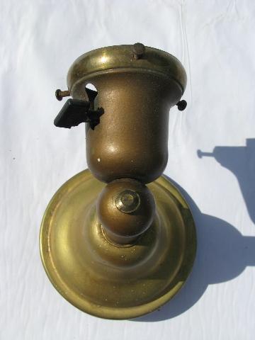 antique vintage solid brass architectural wall sconce