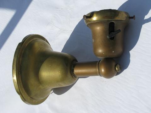 antique vintage solid brass architectural wall sconce
