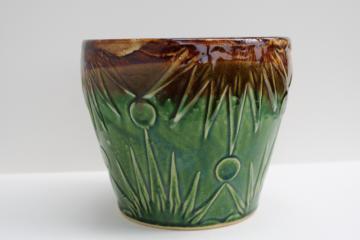 Atomchicago 10\u201d Ceramic Vase Orchid Ceramic Planter Vintage Victorian Gold Vase