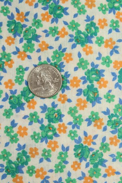 authentic vintage cotton feed sack prints, printed feedsack fabric lot