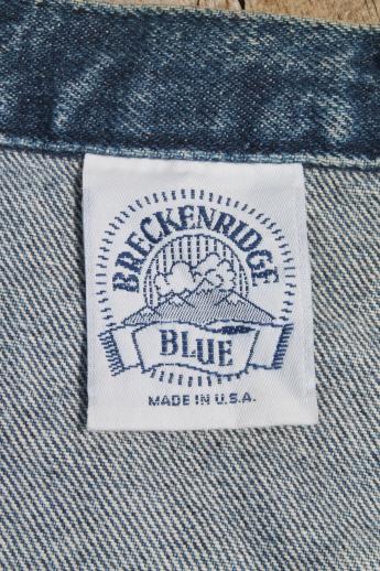 blue denim carpenter aprons, waist apron w/ jeans pockets for farmer's markets or gardening
