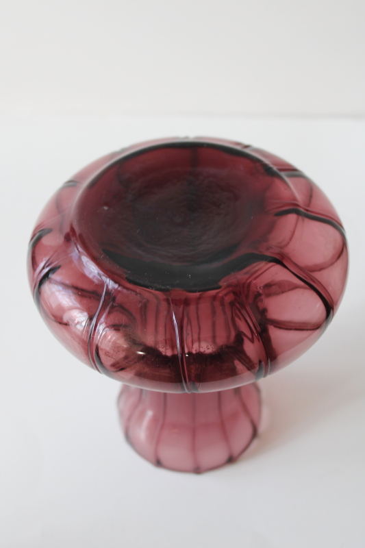 bulb forcing vase vintage amethyst purple glass bottle for hyacinth spring bulbs