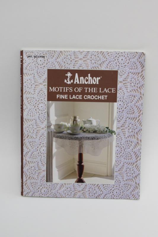 charted crochet patterns, Anchor - Motifs of the lace, Japan needlework book