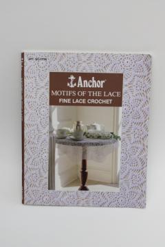 charted crochet patterns, Anchor - Motifs of the lace, Japan needlework book
