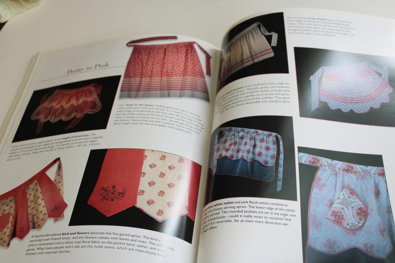 collecting mid-century kitchen aprons, vintage guide color photos out of print reference book