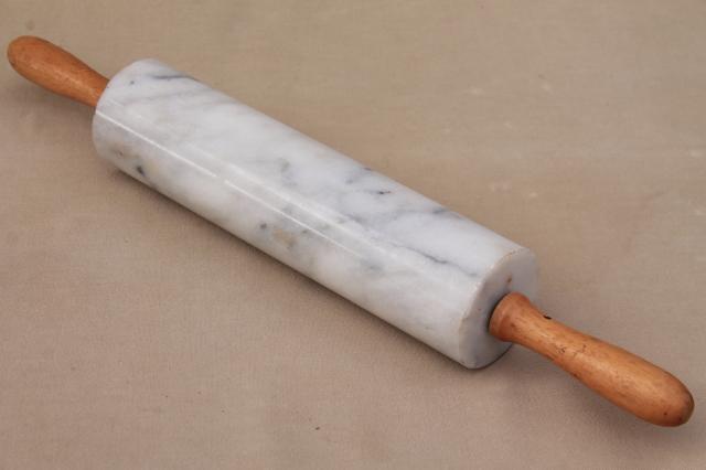 collection of vintage rolling pins, primitive wood rolling pin, marble rolling pin