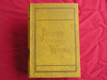 complete works of Flavius Josephus w/gilt art binding, 1800s vintage