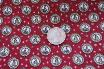 cotton fabric for quilting / crafts, Christmas holiday tiny print Judie Rothermel