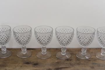 Vintage Mikasa Plie Water Glasses / Mikasa Cut Glass Water Goblets /  Elegant Stemware / Vintage Mikasa Glasses / Mikasa Plie Water Goblets