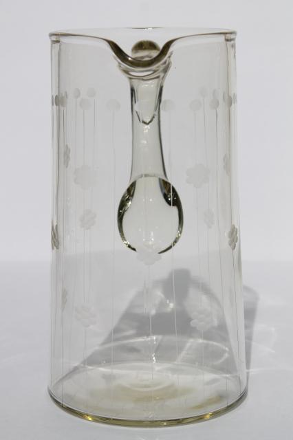 https://laurelleaffarm.com/item-photos/deco-vintage-etched-glass-cocktail-pitcher-or-lemonade-pitcher-lines-flowers-etch-Laurel-Leaf-Farm-item-no-z618125-3.jpg
