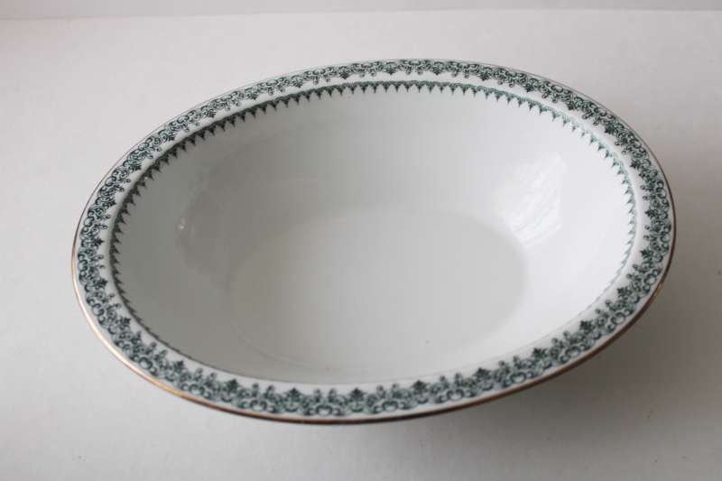 early 1900s vintage Limoges china oval bowl, T&V France for Marshall Fields