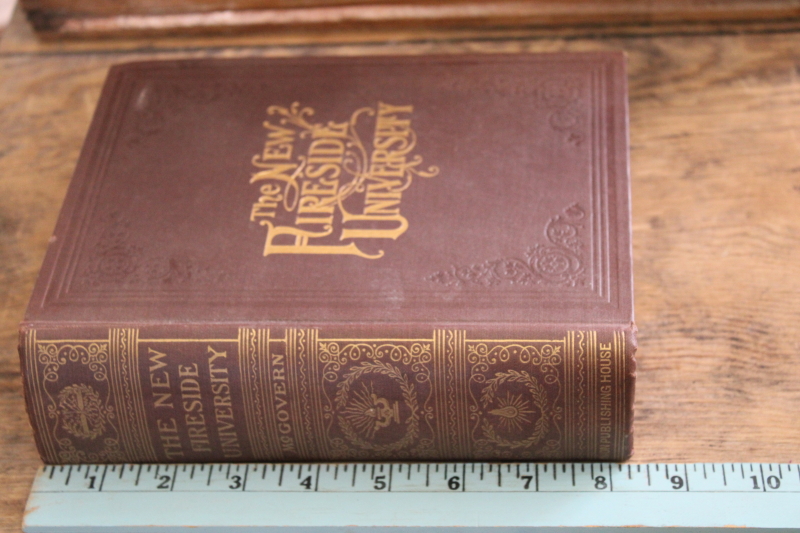 early 1900s vintage book Home Circle Fireside University encyclopedia of interesting everyday trivia