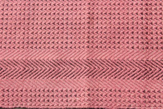 farmhouse style vintage scatter rugs, woven cotton pink & lavender throw rugs