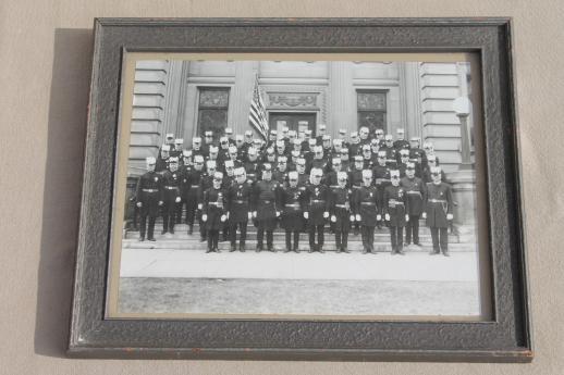 framed antique photos Knights of Columbus fraternal order in uniform w/ plumed hats