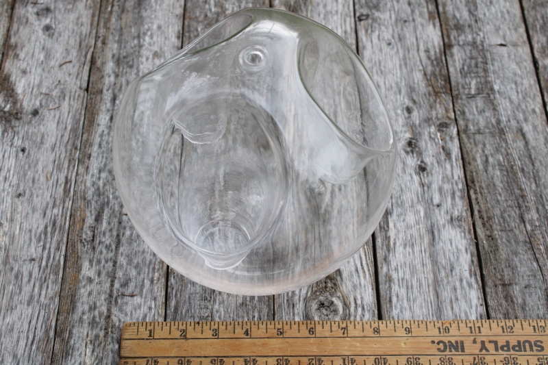 hand blown glass round ball chandelier hanging light or table top candle holder