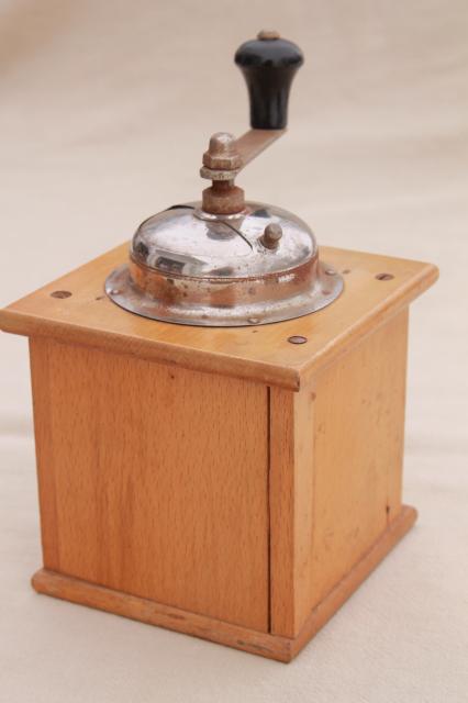 hand crank coffee grinder mills, primitive vintage kitchen tools collection