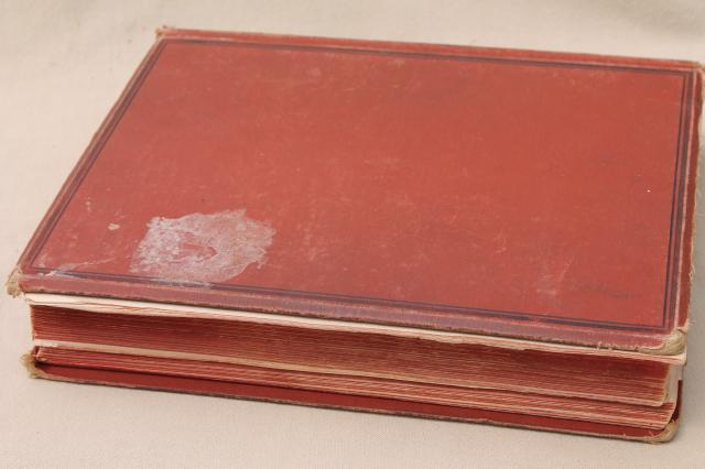 huge antique book, beautiful 1880s manual of letter writing for social & business letters