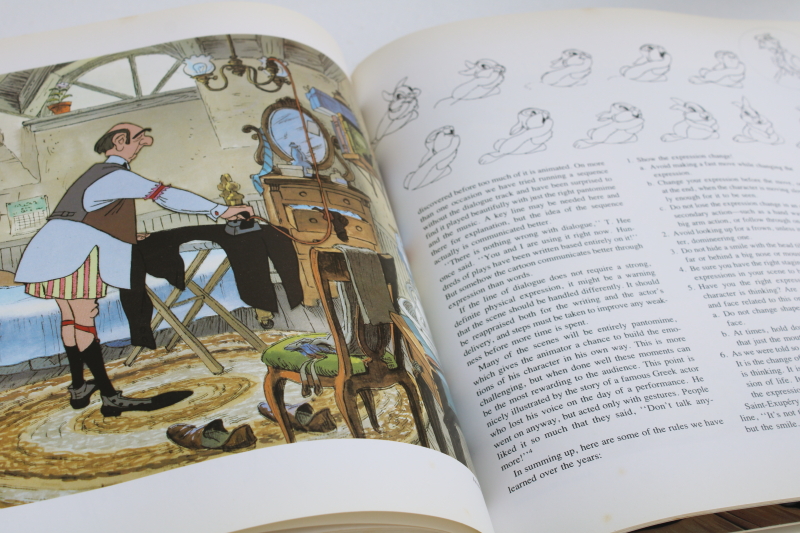 huge art book Disney Animation illustrated w/ drawings cels early Walt Disney Studios work