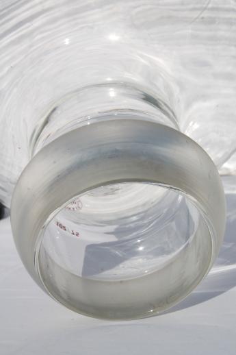 huge glass ball jar / globe vintage industrial apparatus lab glass orb round bottle 