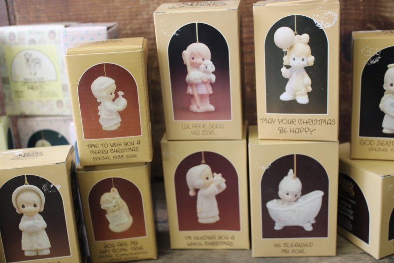huge lot Precious Moments Christmas ornaments Nativity figure figurines in original boxes