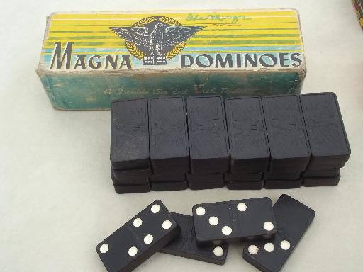 huge lot of vintage dominoes, old wood domino pieces, tiles, game parts