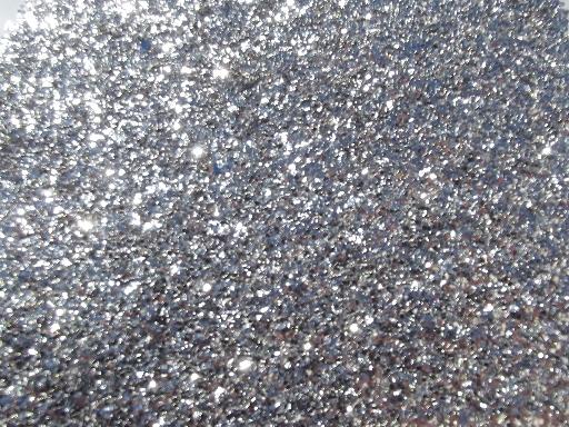 huge lot vintage craft glitter, peacock blue flake, silver flake and ...