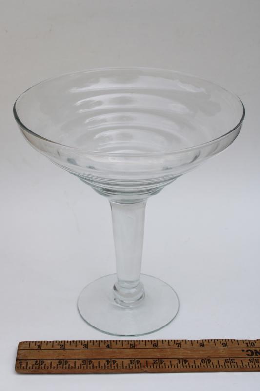 huge oversized cocktail glass, retro bar decor, punch bowl for party drinks!