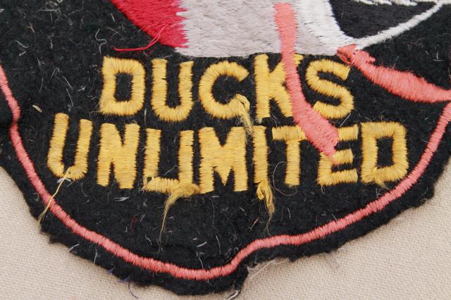 large embroidered patches, Ducks Unlimited jacket patch w/ embroidered ...