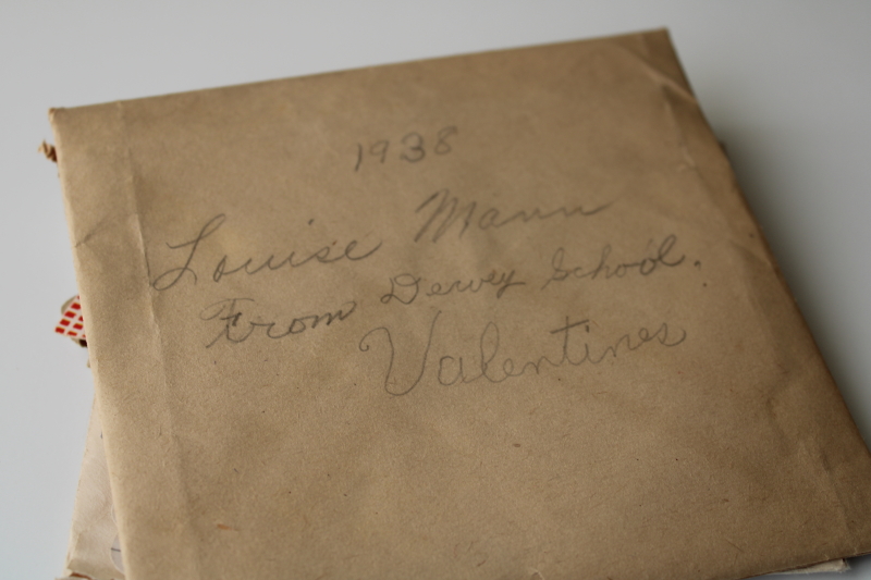 large lot antique  vintage valentines, 1919 -1940s die cuts, paper greeting cards