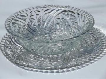 antique & vintage pressed pattern glass dishes & serving pieces