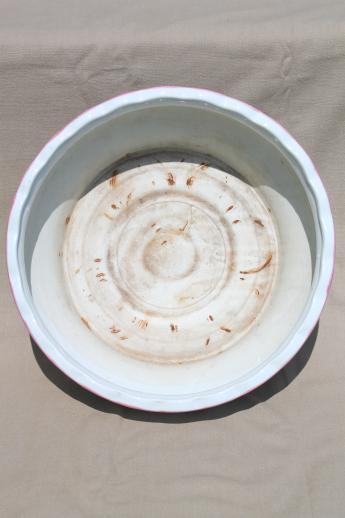 ld Chinese peony pattern porcelain bowl for forcing flower bulbs, garden birdbath