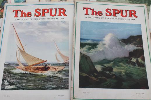 lot 1930s 40s vintage issues The Spur magazine of the good things in life