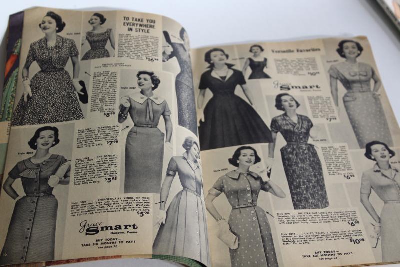 lot 50s vintage mail order catalogs, mid-century department store sale ...