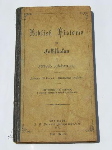 lot antique 1800s Scandinavian/Swedish Lutheran religious books