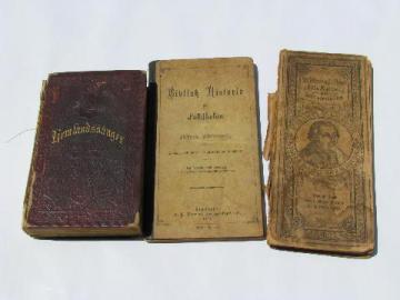 lot antique 1800s Scandinavian/Swedish Lutheran religious books