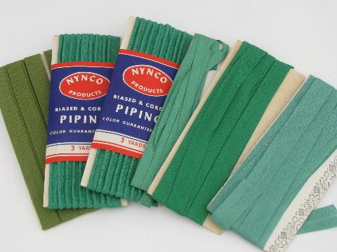 lot cotton seam tape and quilt binding, vintage sewing trim, all colors!