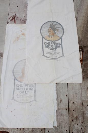 lot of 20 assorted old & antique cotton feed sacks, farm seed & grain bags