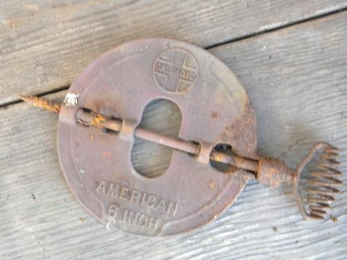 ATQ 7 ERIE PENN.GRISWOLD AMERICAN CAST IRON STOVE PIPE DAMPER