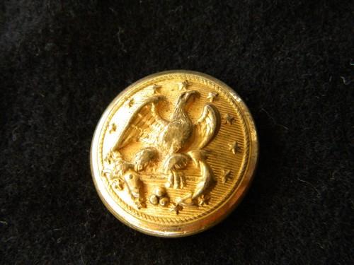 lot of 6 WWII vintage brass US Navy uniform buttons w/eagle & anchor