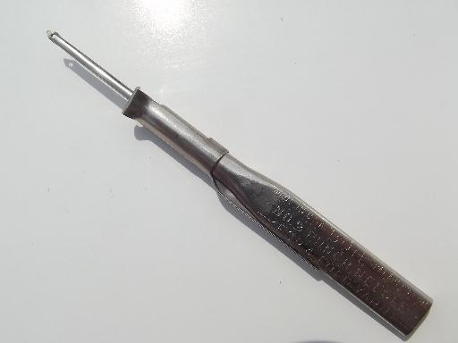 lot old steel punch needles, for thick yarn embroidery or rug hooking