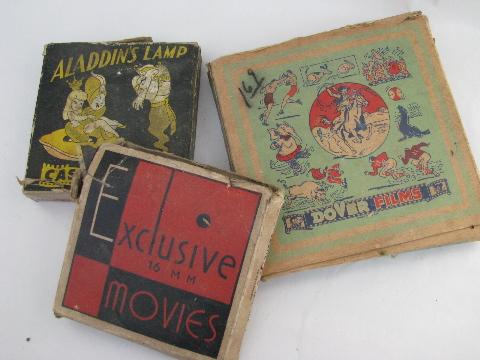 lot vintage 16mm film movies cowboys/Tarzan/cartoons+