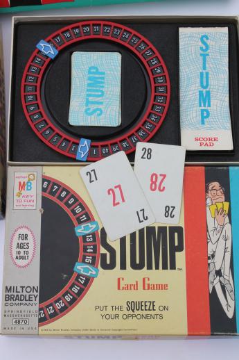 lot vintage board games, bingo, card game sets & pieces for crafting or replacement parts
