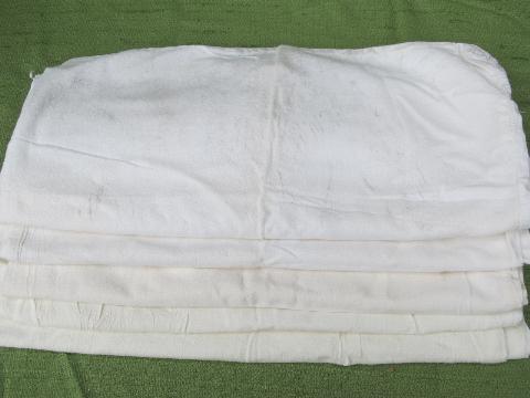 lot vintage cotton flour sacks, primitive old feed sack fabric