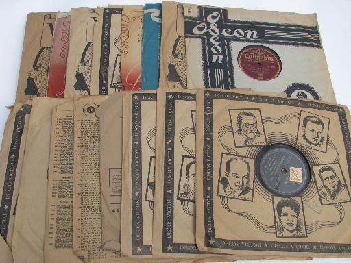 lot vintage gutta percha 78s South American latin dance records w/import stamps