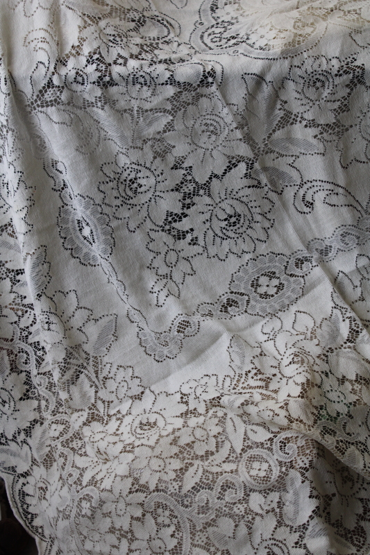 lot vintage lace tablecloths shabby cottage chic decor linens or fabric for curtains etc