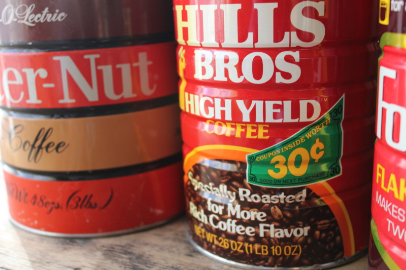 lot-vintage-metal-coffee-cans-empty-tins-hills-butter-nut-folgers