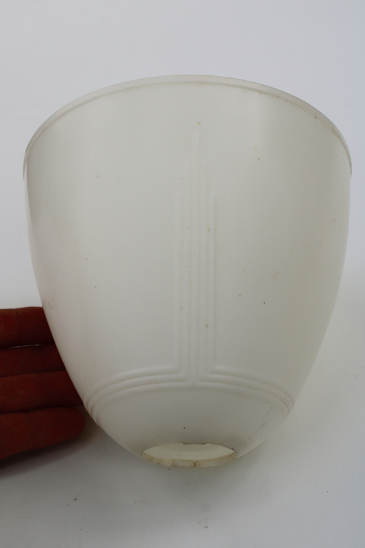 mid-century modern vintage plastic torchiere lamp shade, diffuser for under a drum shade