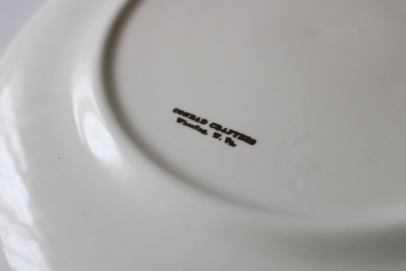 midcentury vintage Washington DC souvenir, china plate made in Wheeling West Virginia