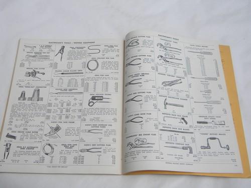 mid-century vintage architectural & industrial catalog, tools/lighting fixtures+