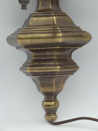 mid-century vintage brass wall sconce lamp, wall fixture reading light